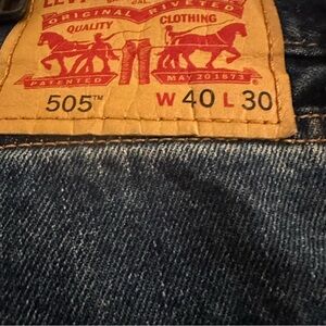 Levi's 505 denim jeans 40x30